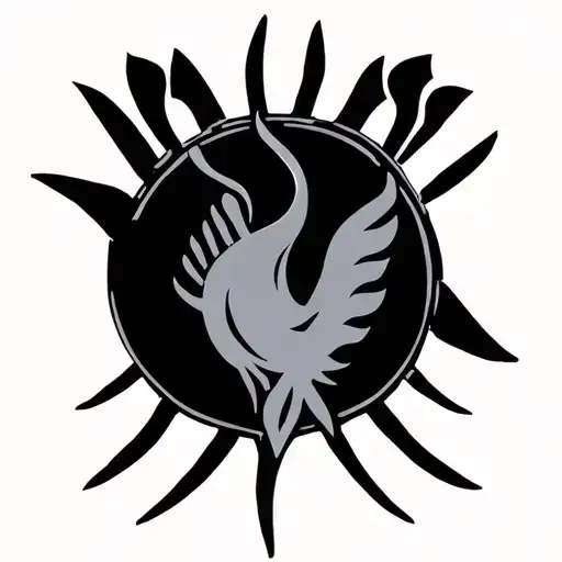 Aquarius Symbol In A Circle