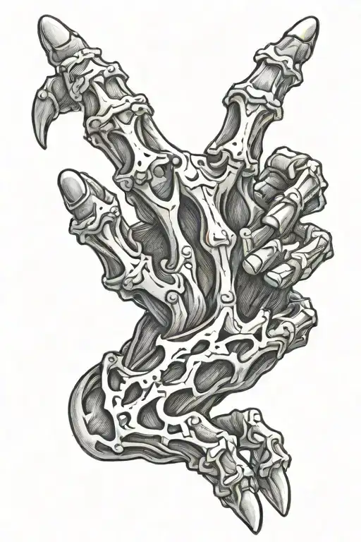 Skeleton Hand Holding