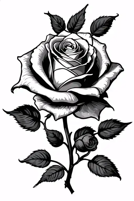 Rose With 8 Children Names Subtly Incorporated Representing The Client's Love