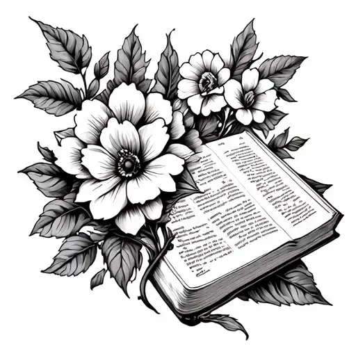 Flower And Bible Versus Bad Side