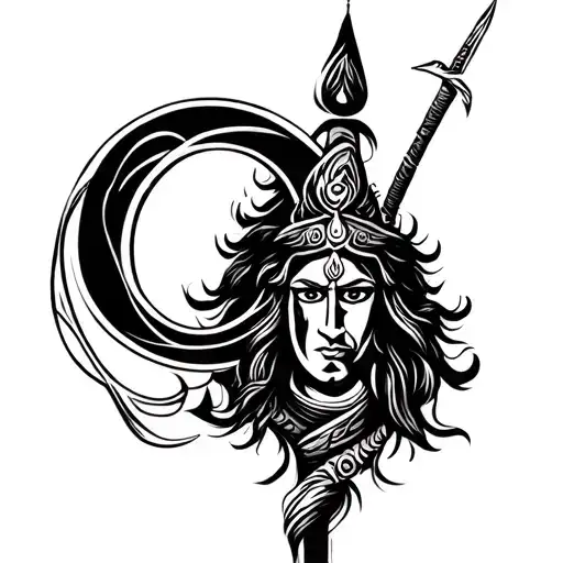 Shiv Ji And Infinity Symbol