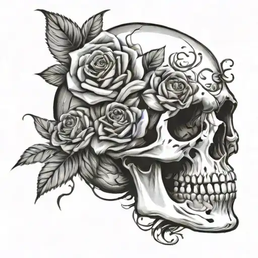 Skull And Roses