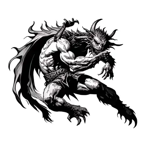 Demon Fighting To Get You