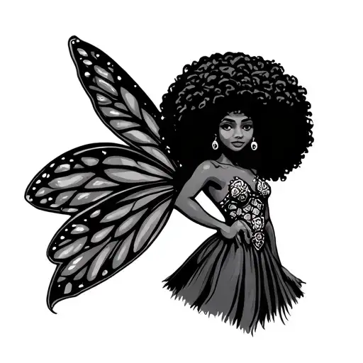 Afro Fairy Standing Proudly