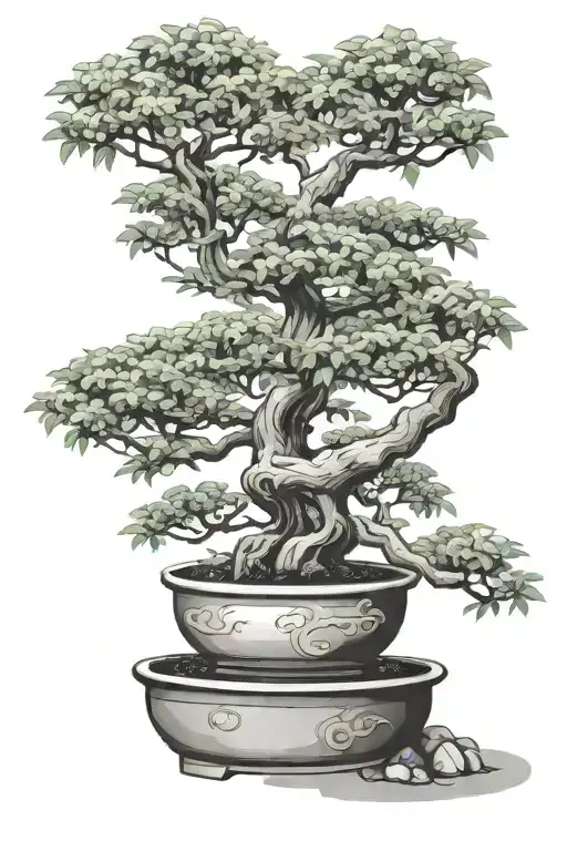 Potted Bonsai Tree