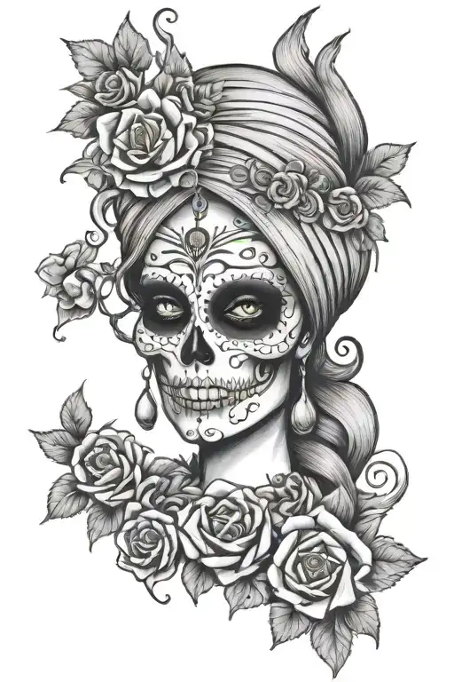 Virgo Woman Gypsy Evil Skull