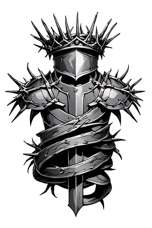 Armor Of God With Crown Of Thorns Wrapping