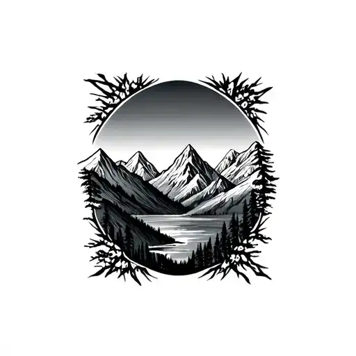 Mountain Landscape Diamond
