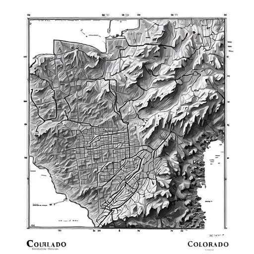 Topographical Map Of Boulder Colorado