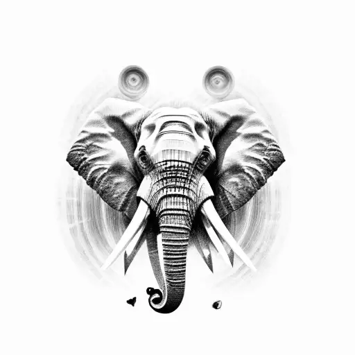 Elephant With Mullet And Tacos And Beer