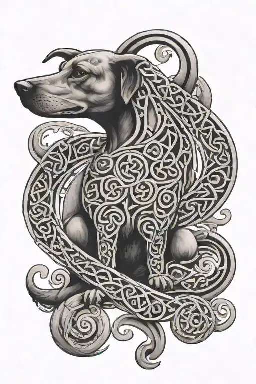 Celtic Dog Surrounded