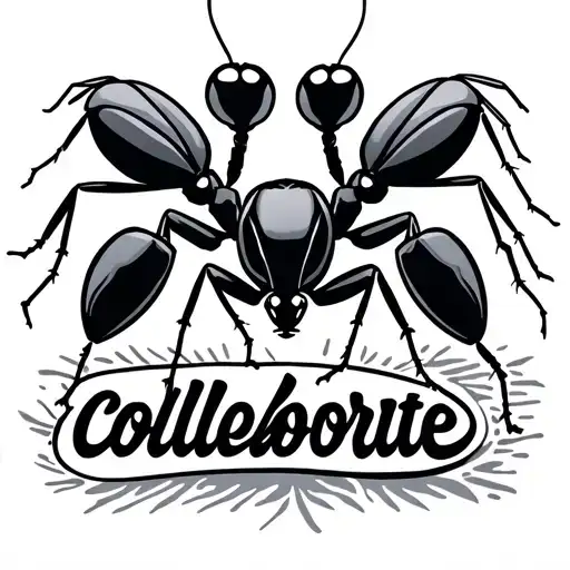 Two Ants And The Word 'Collaborate'
