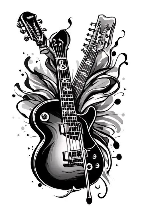 Full Sleeve Tattoo About Music