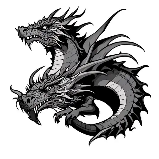 Angry Dragon Emerging