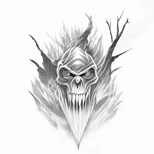 Dark Tower In Evil Forest