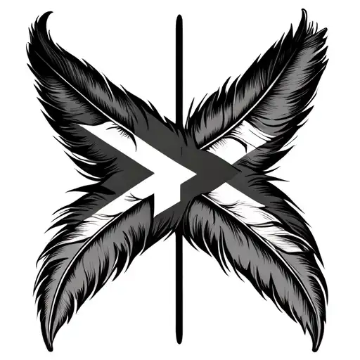 Puerto Rican Flag Feather With Taino Coqui And Colombian Flag Feather With Coffee