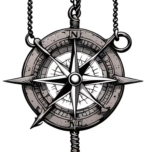 Compass And Anchor Hanging