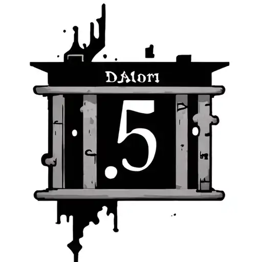 Prison Tattoo Falling Calander Date 05