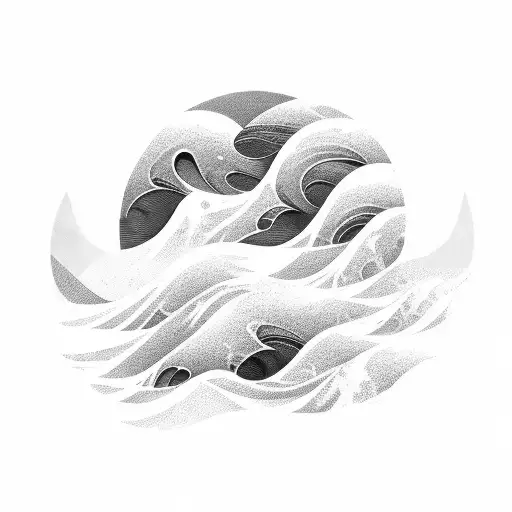 Water Waves Horizontally