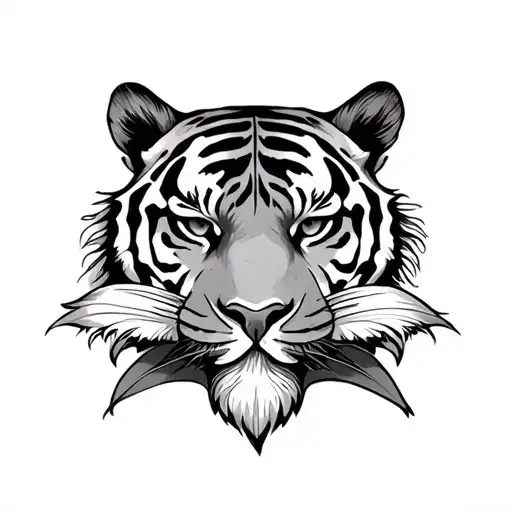 Blackout Tiger Head Lilly Flower