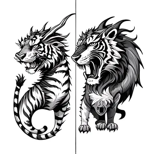 Parent Divorce Difficult Mother Signs Dragon And Father Sign Tiger Me Child In The Middle