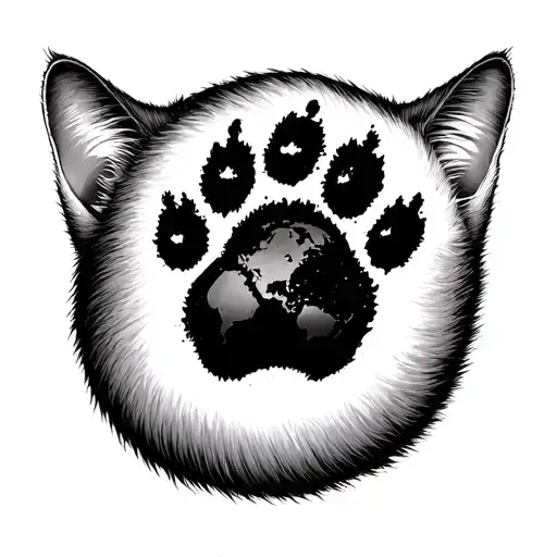 Rainbow World Bomb Cat Paw