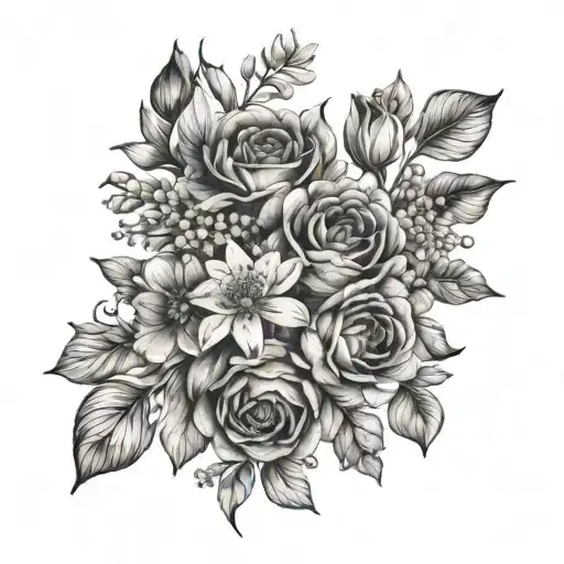 Birth Flower Bouquet