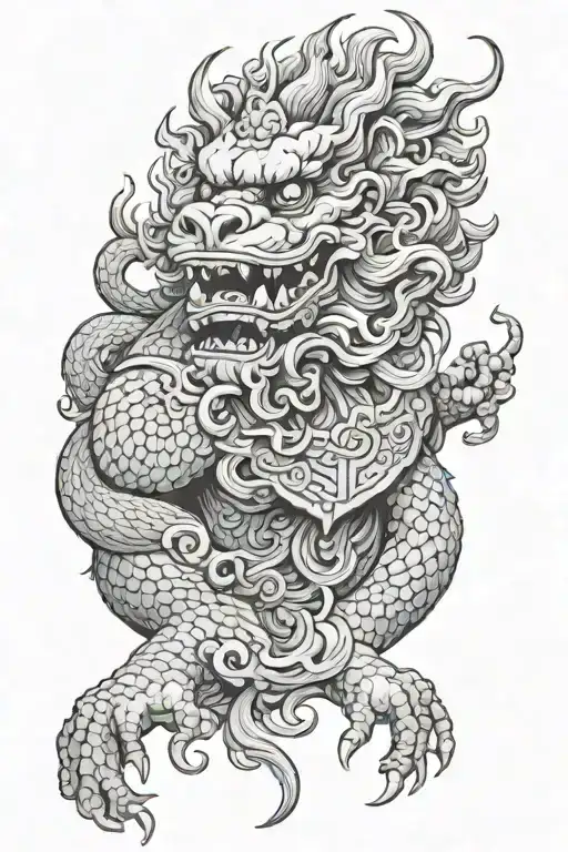 Foo Dog And Phoneix Rising