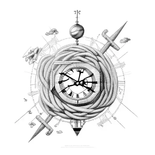 Clock & Children & Time & Storm & Light & Construction & Chain