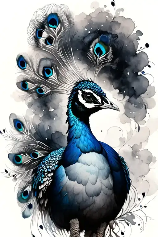 Peacock Aquarelle