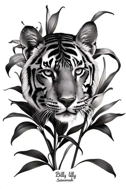 Dainty Tigerlilly With The Names Billy And Savannah