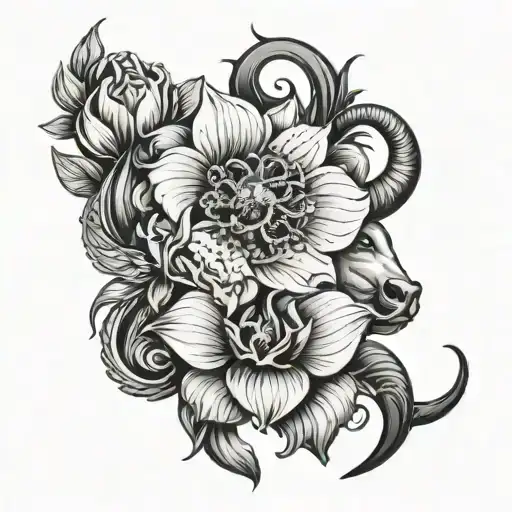 Beautiful Flowers With A Taurus Zodiac Sign