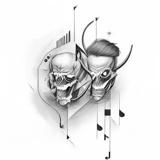 A Philosophical Quote Written In Musical Notes