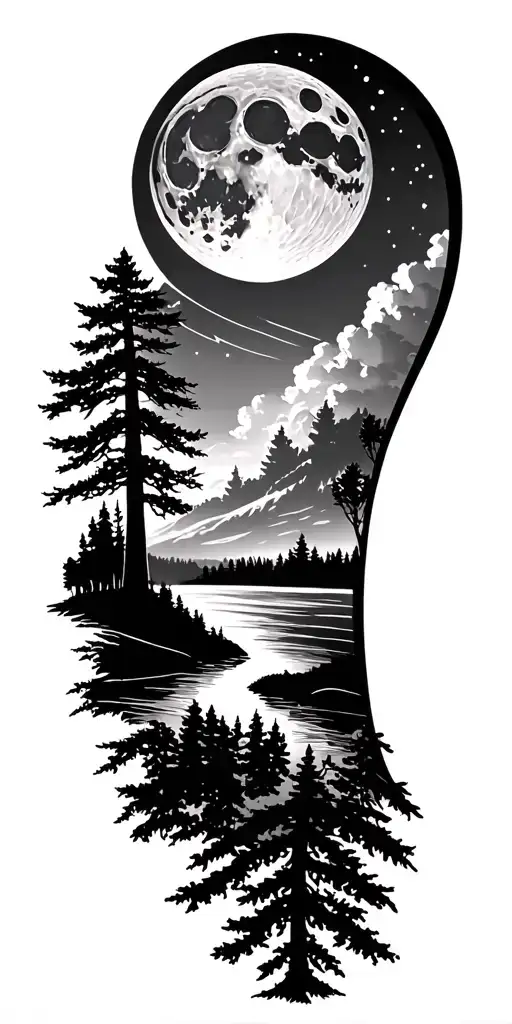 Time Moon Nature Golf Course Family