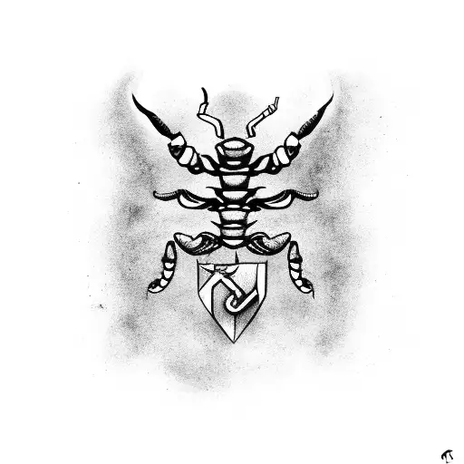 Scorpio Sign For Men's Shoulder
