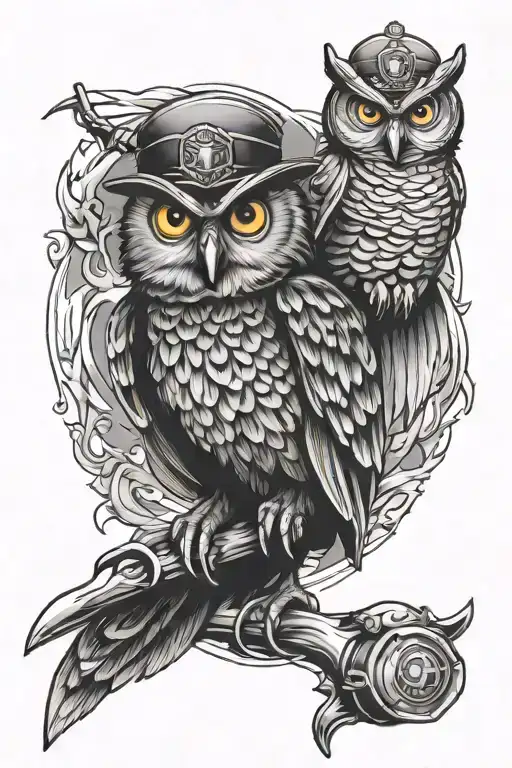 Owl And Fireman