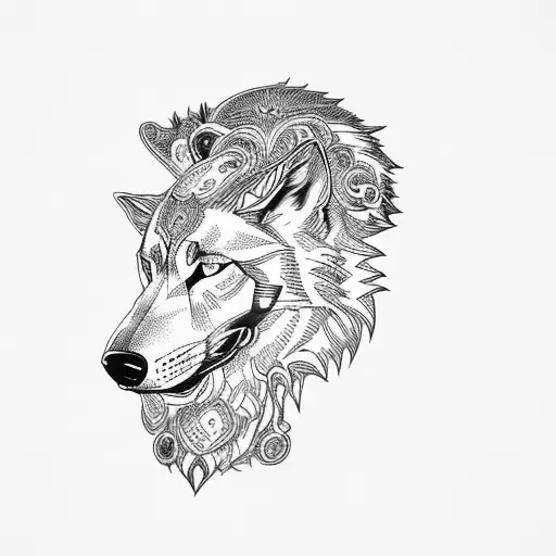 The Head Of A Wolf