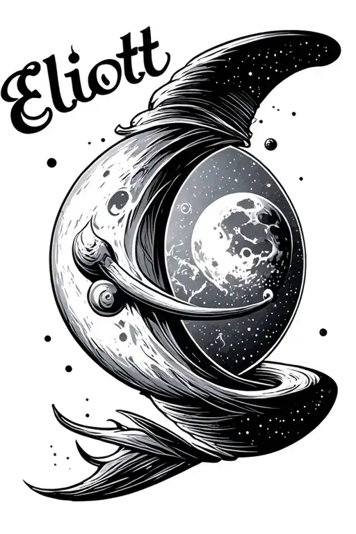 Eliott In Logo With Moon Planet Ring