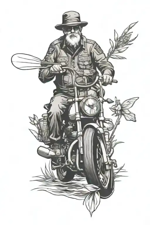 Daffodil Aster Ems Fly Fishing Motorcycle