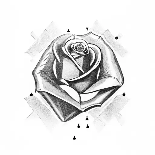 Hammer With A Dice And A Rose