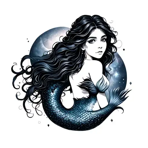 Mermaid And Galaxy