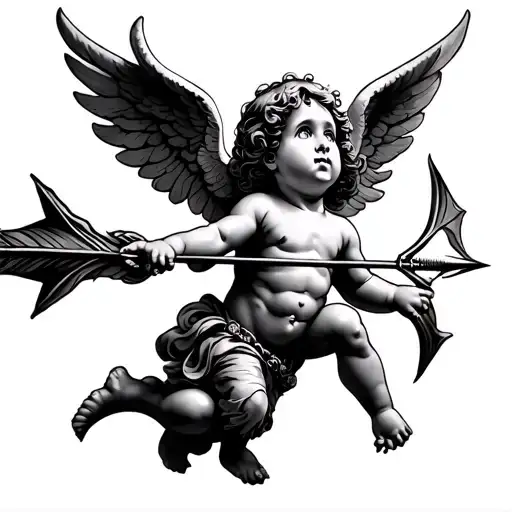 Cherub Shooting Arrow