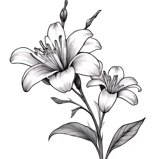 Tiger Lilly Hydrangeas Daffodils Daisy Cherry Blossoms