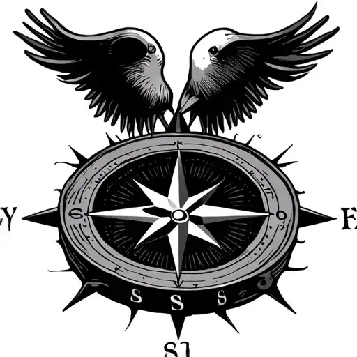 Compass With The Name Of My Family