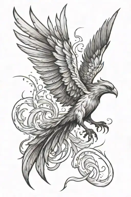 Phoenix Rising From Ashes