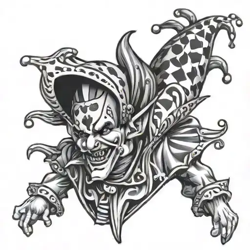 Funny Modern Court Jester Male