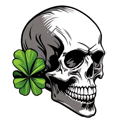 Shamrock Skull