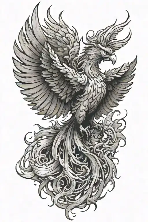 Phoenix Rising From The Ashes