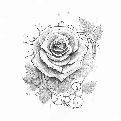 Vine Glas Drawing And Amore Lettering