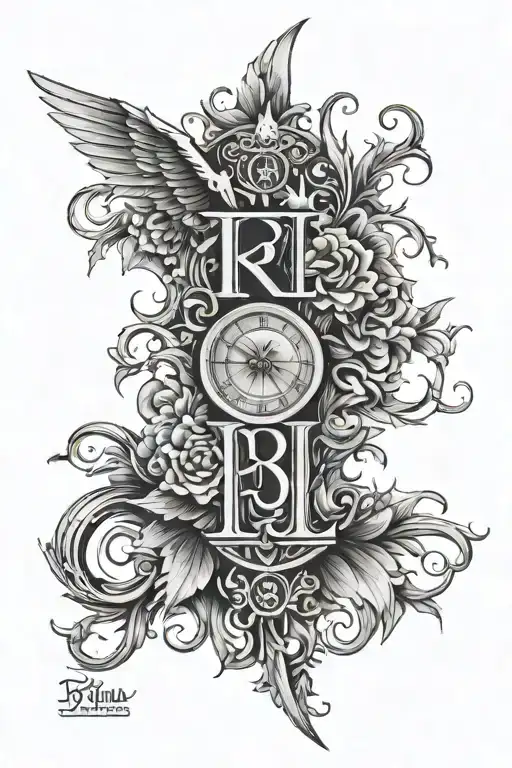 The Word Early With A Nice Back Ground For My Forearm